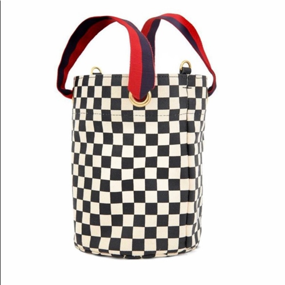 Clare V. Petite Baleine Checker Bag and Strap